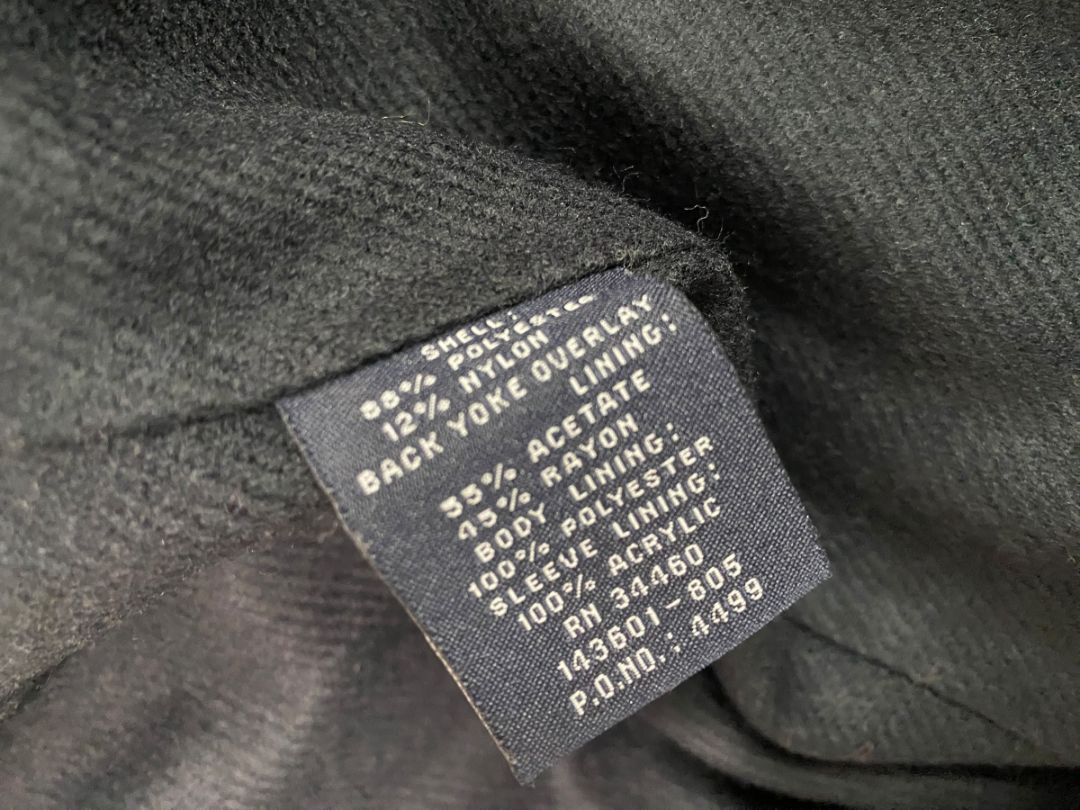 Size XL London Fog Womens Black Microfiber Overcoat Vintage