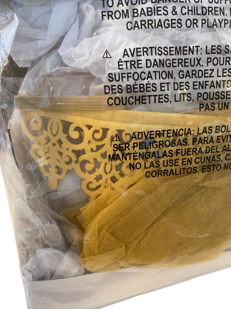 Size XL (14/16) Golden Princess Costume #1215 Amscan Dress Sheer Sleeves Crown