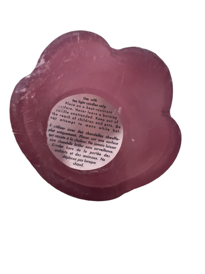 Pier 1 Imports Satin Glass Tulip Pedestal Tea Light Candle Holders Set of 4 3.5" NEW