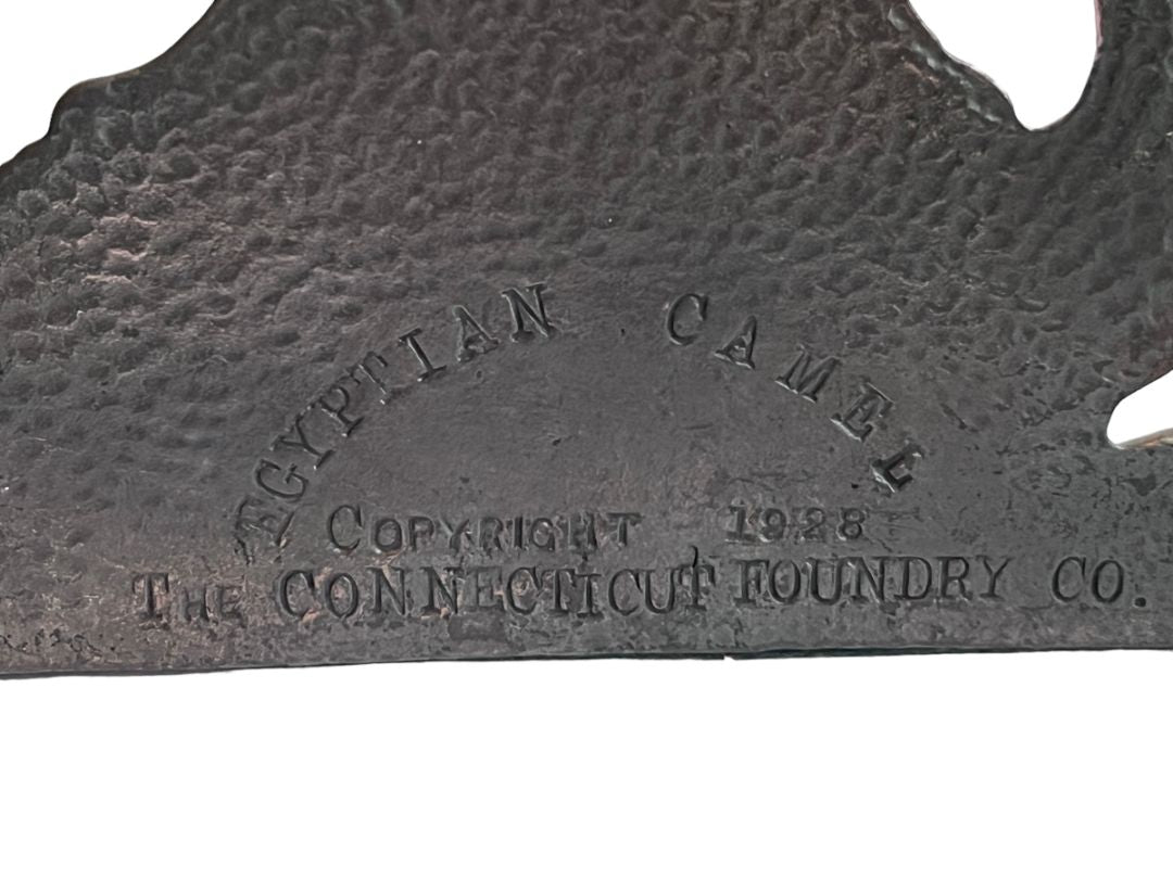 Egyptain Camels Copper Color Iron Camel Bookend The Conn Foundry