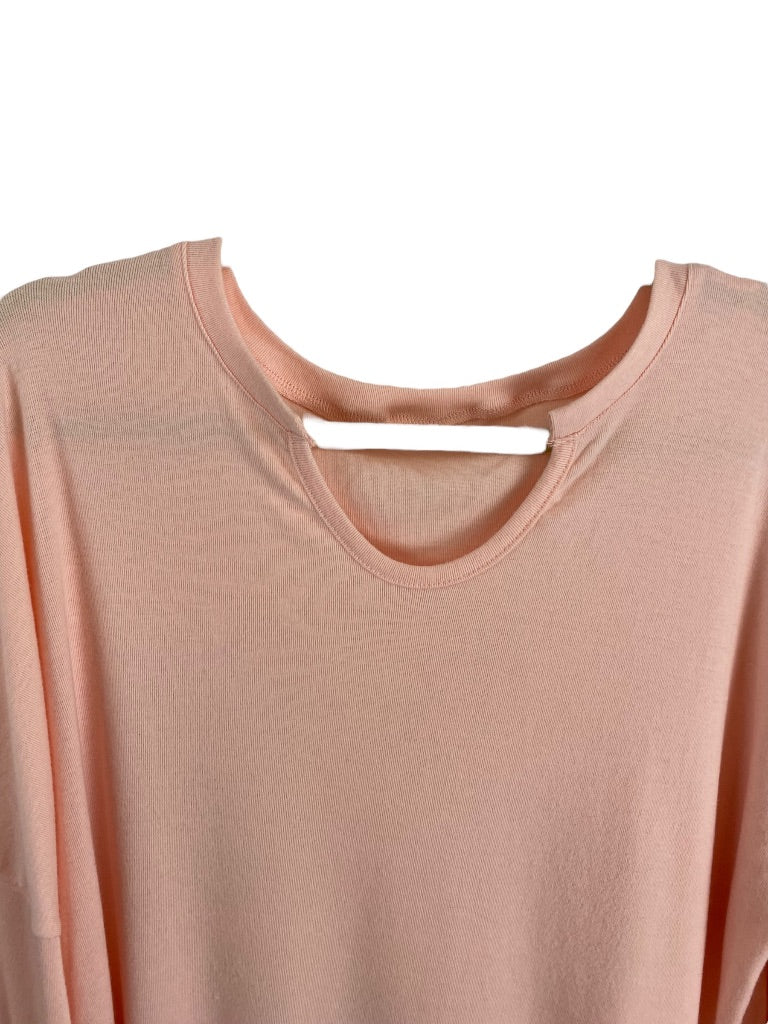 XXL Women's Pink Long Sleeve Tshirt Unbranded Modified Scoop Neck
