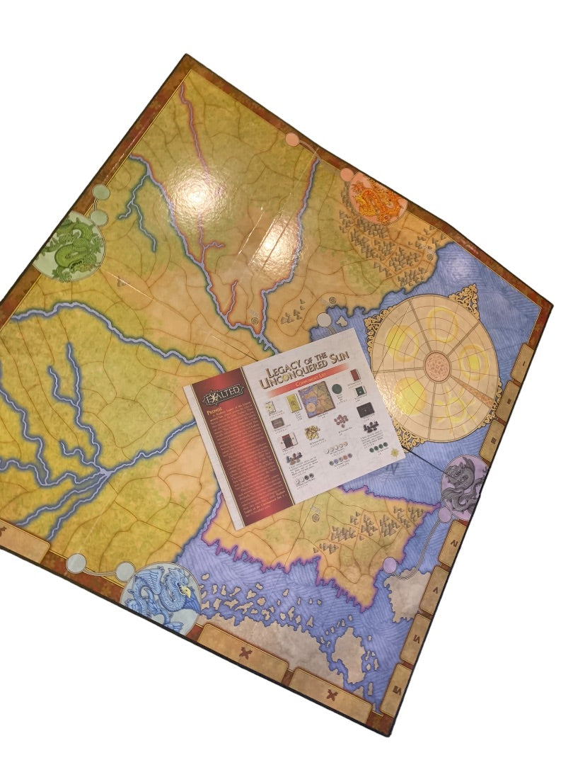 Legacy of the Unconquered Sun Game Replacement Game Board and Instructions Exalted 2nd Edition