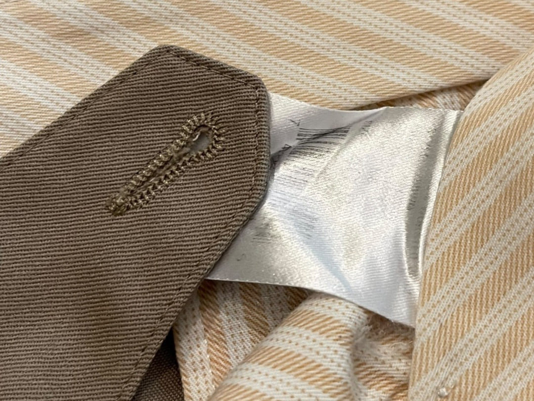 Size 40R JB Britches Nordsrom Mens Cuffed Pleated Winston Dress Pants Worsted Wool Tan Italy