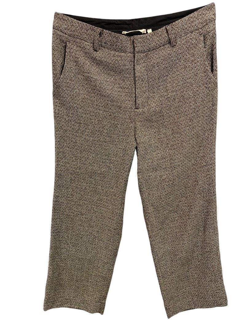 14P Soft Surroundings Womens Petite Brown Tweed Dress Pants