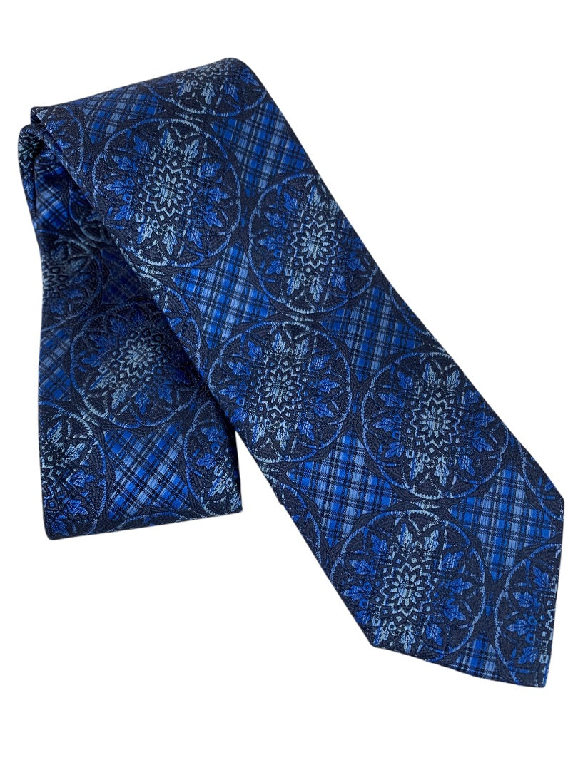 Pierro Butti Mens Necktie Vintage Tie 61 Inch Blue 3.1"