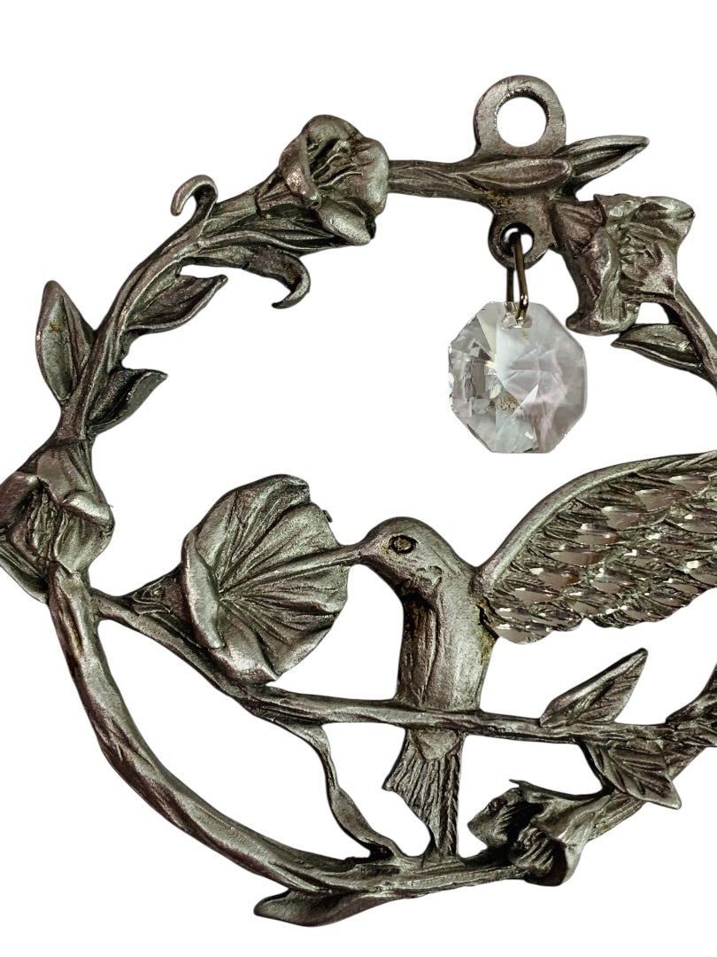 Spoontiques Pewter Ornament Suncatcher Prism Hummingbird 3" #2354