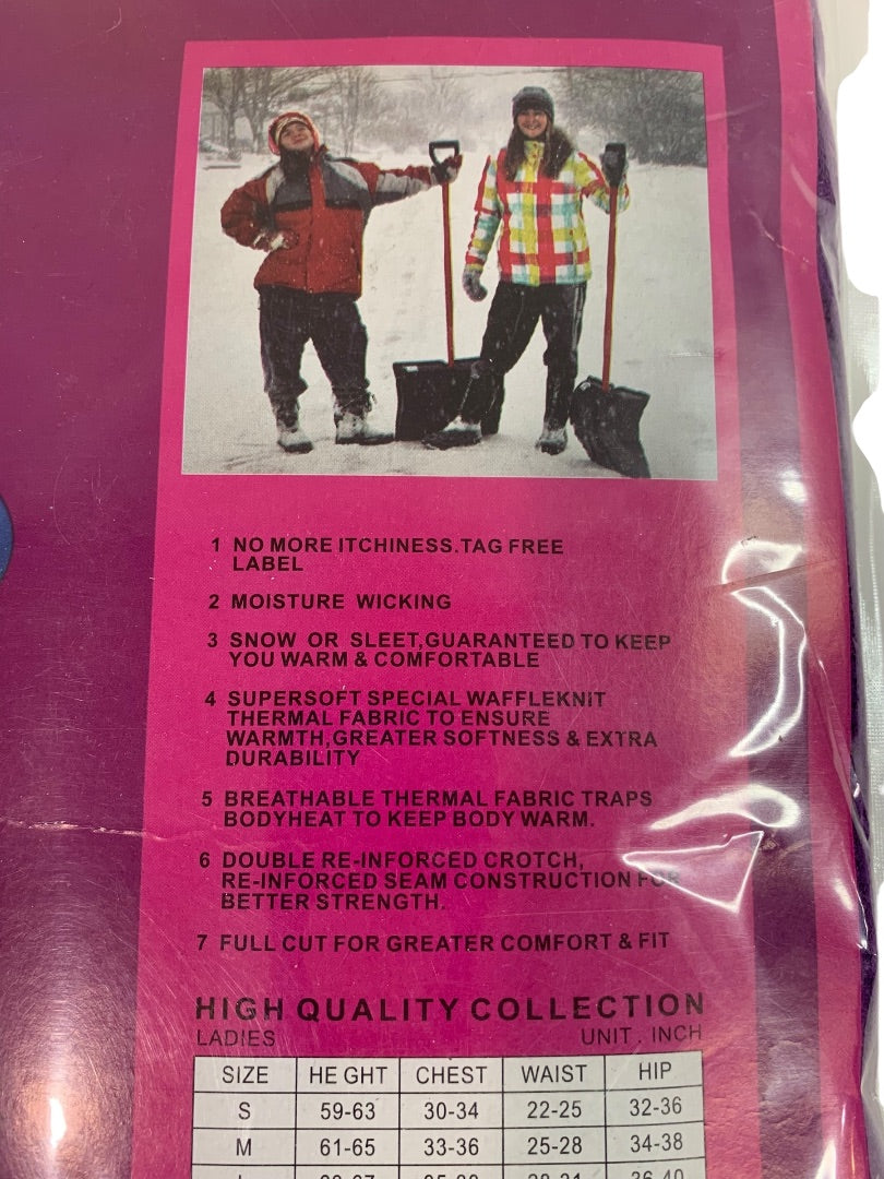XL Pamela Ladies Thermal Set New Sealed 2 Piece Purple