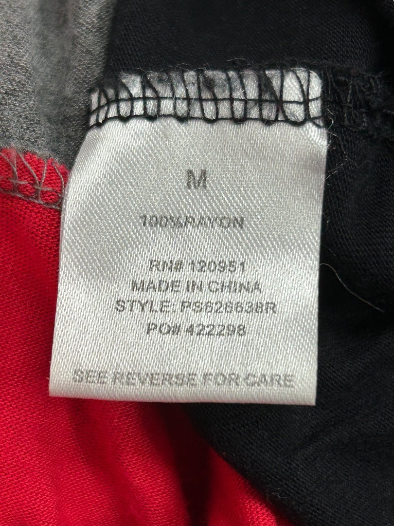 Medium Pink Rose Jersey Knit Maxi Dress Color Block Cut Out Back