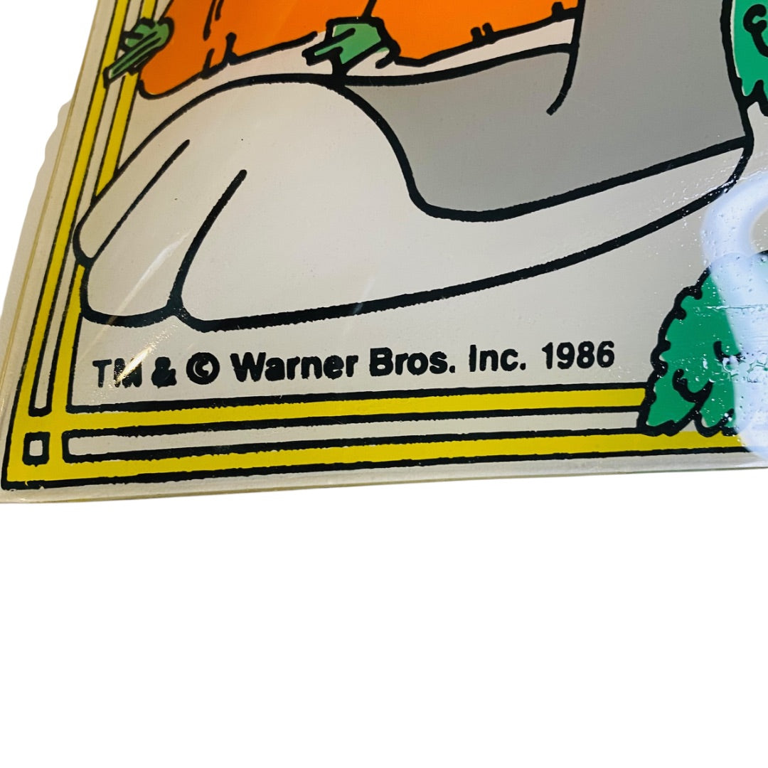 1986 Warner Bros. Bugs Bunny What’s Up Doc? Cartoon Glass Ceiling Light Shade