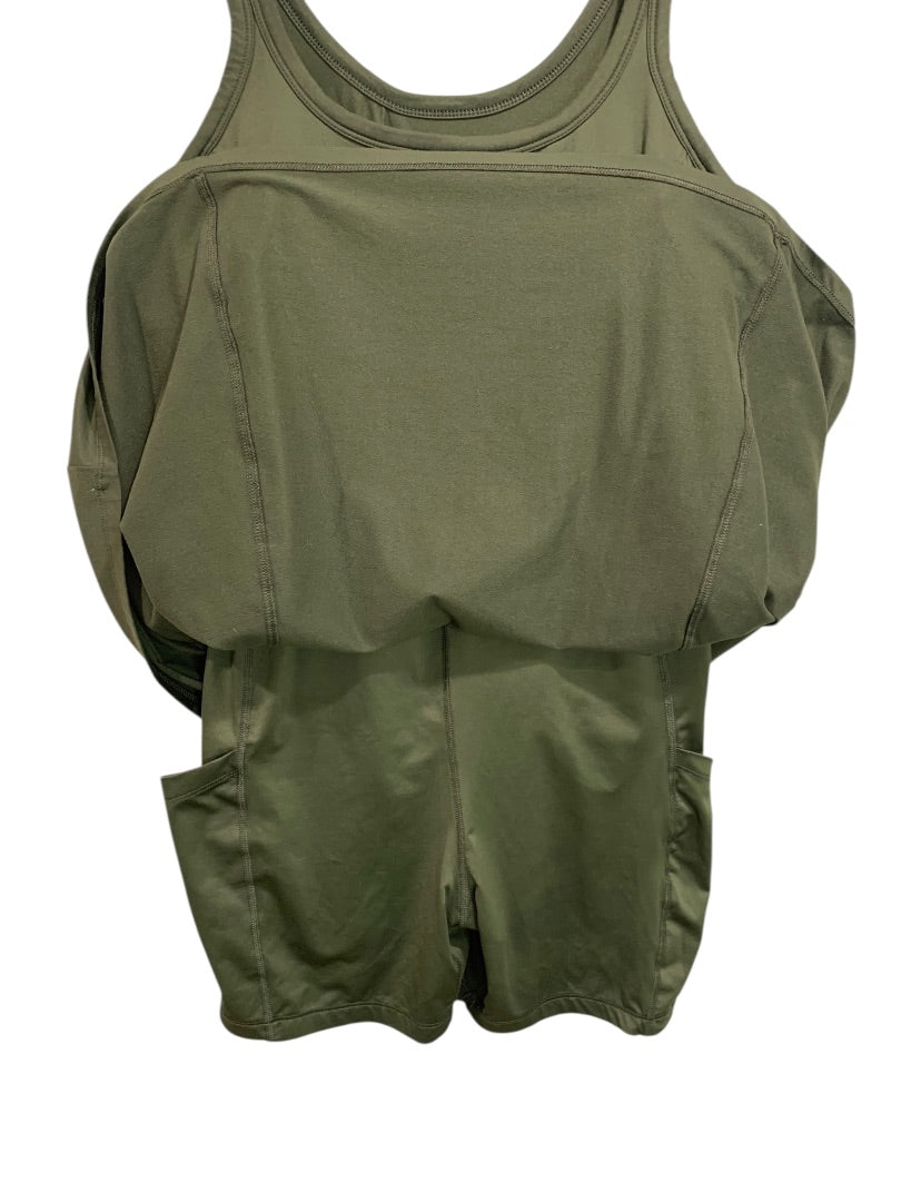 XXL All in Motion Womens Tennis Golf Dress Undershorts Sleeveless Dark Green