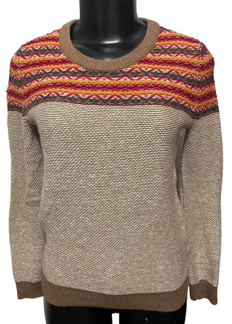 XS Madewell Women's Wallace Whistler Fair Isle Sweater Rabbit Hair Wool Blend