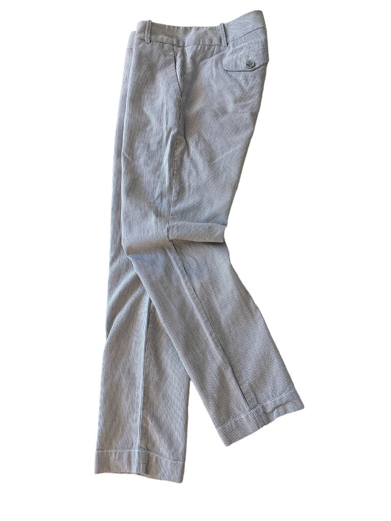 Size 0 The Limited Womens Seersucker Crop Dress Pants