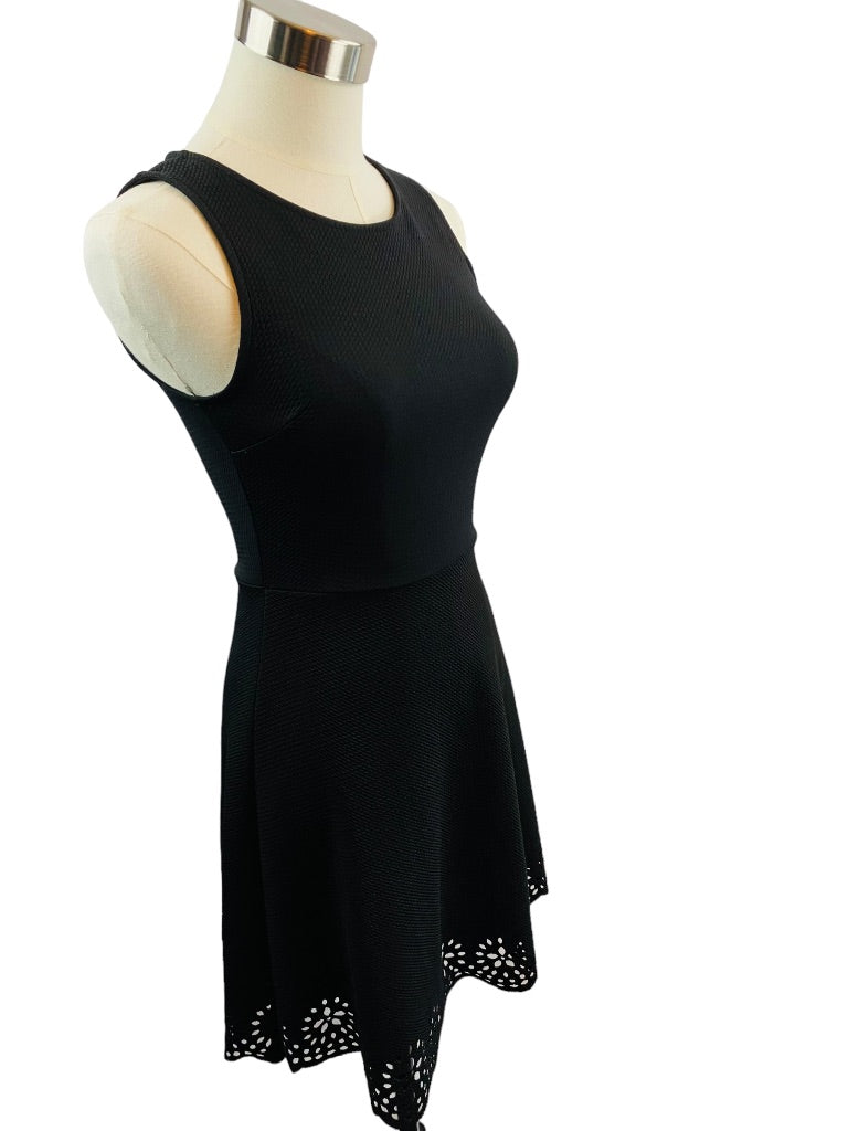 Small Beach Royal Women's Black A-Line Lightweight Sleeveless Dress Stretch
