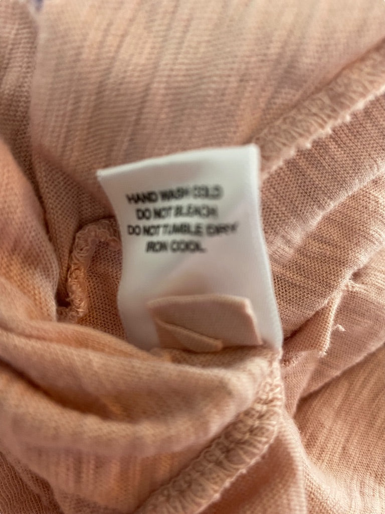 Small NYTT Women's New Mauve Tunic Asymmetrical Tank Top Tshirt Distressed