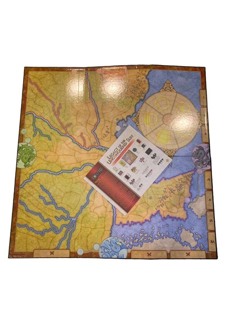 Legacy of the Unconquered Sun Game Replacement Game Board and Instructions Exalted 2nd Edition