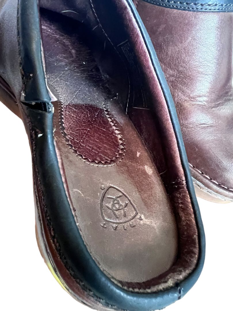 6.5 Ariat Sport Mule 20862 Brown Leather Clogs Slip On