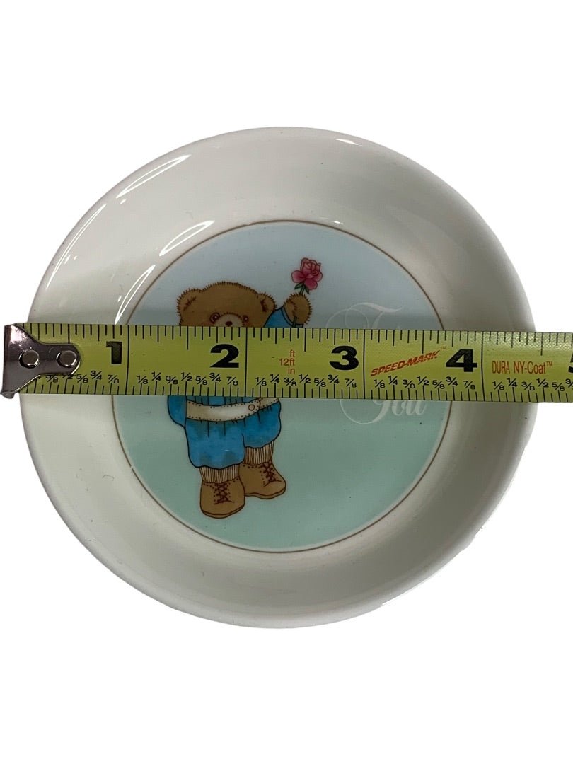 Mikasa Bone China For You Trinket Dish Sandy Lehman Teddy Bear