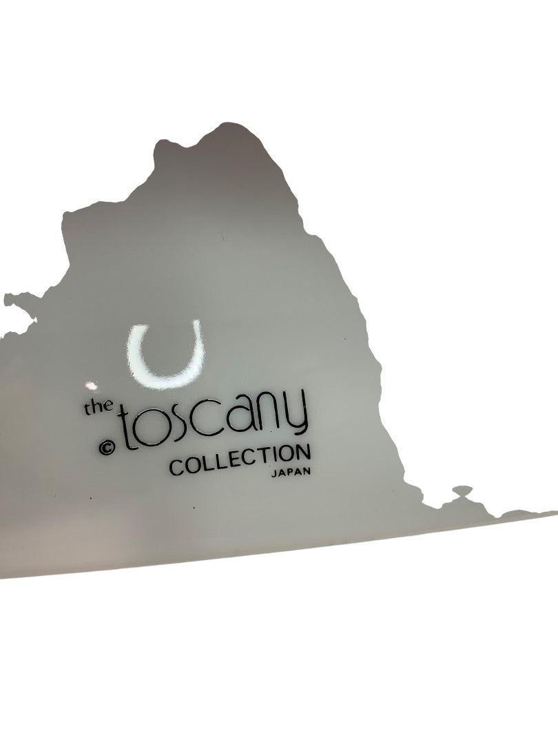 Toscany Collection Japan Pedestal Cake Plate Microdot 10.5 Inch