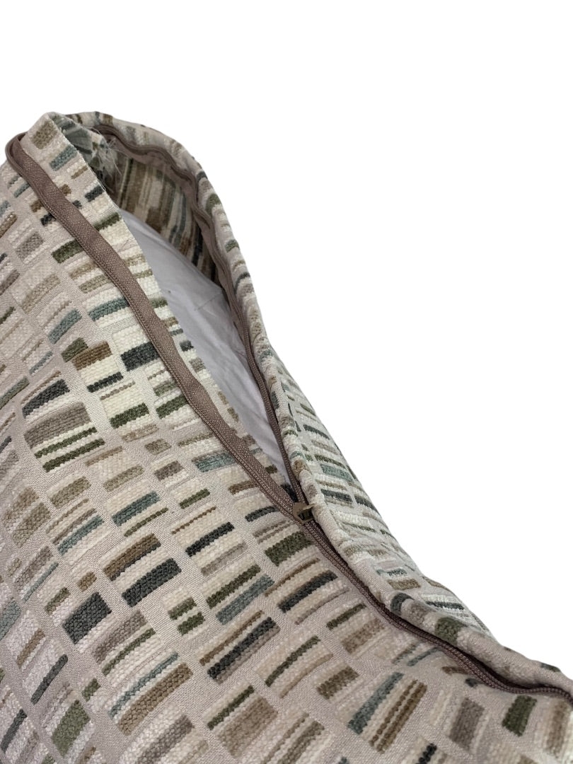Throw Pillow Waterfowl Fill Accent 21 x 21 Inches Textured Neutral Tones
