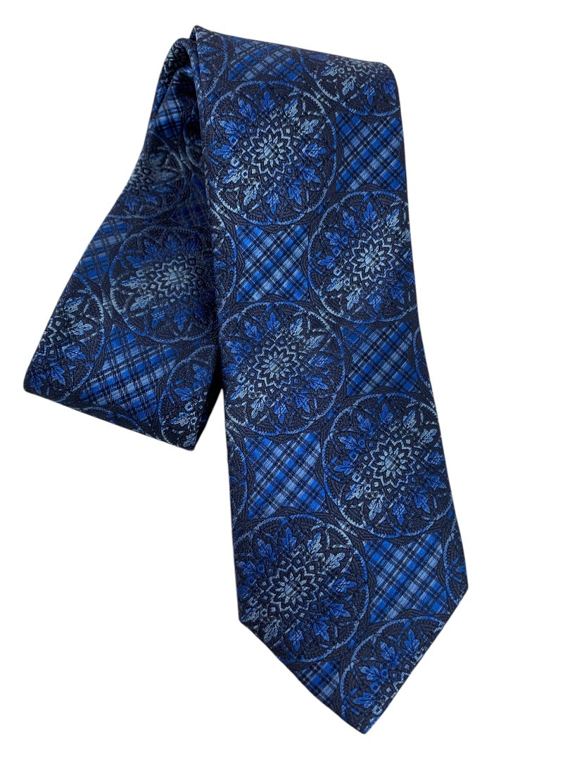 Pierro Butti Mens Necktie Vintage Tie 61 Inch Blue 3.1"