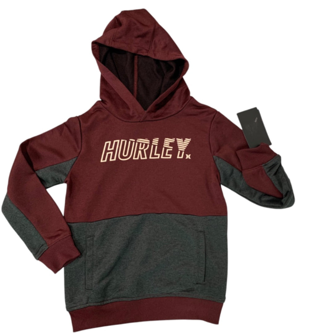 Size 6 Hurley Boys Youth New Pullover Activewear Hoodie H2O -Dri