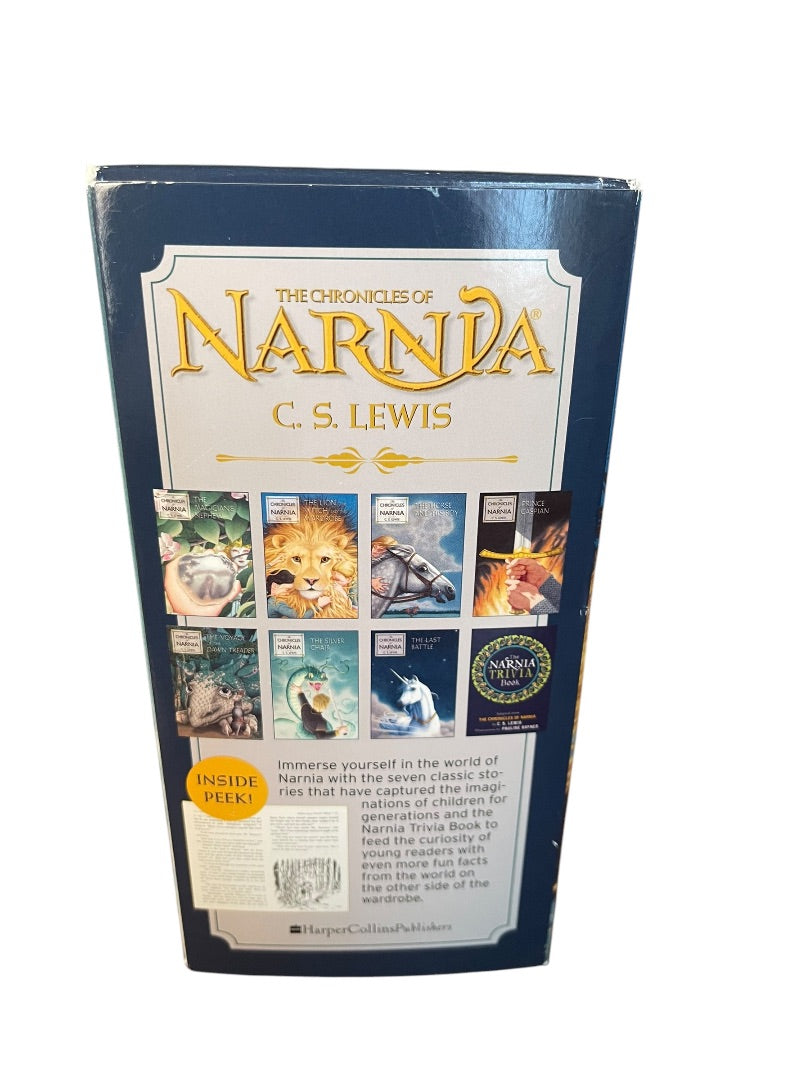 Set of 7 The Chronicles of Narnia Box Set Paperback Books 2007