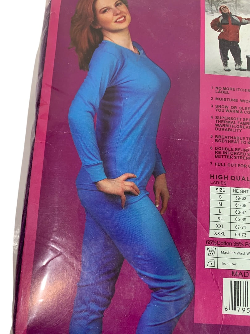 XL Pamela Ladies Thermal Set New Sealed 2 Piece Purple