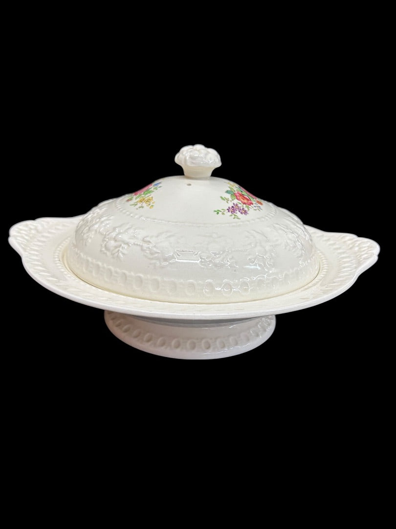1940s Wellesley Wedgwood Ullswater China Lidded Vegetable Serving Dish