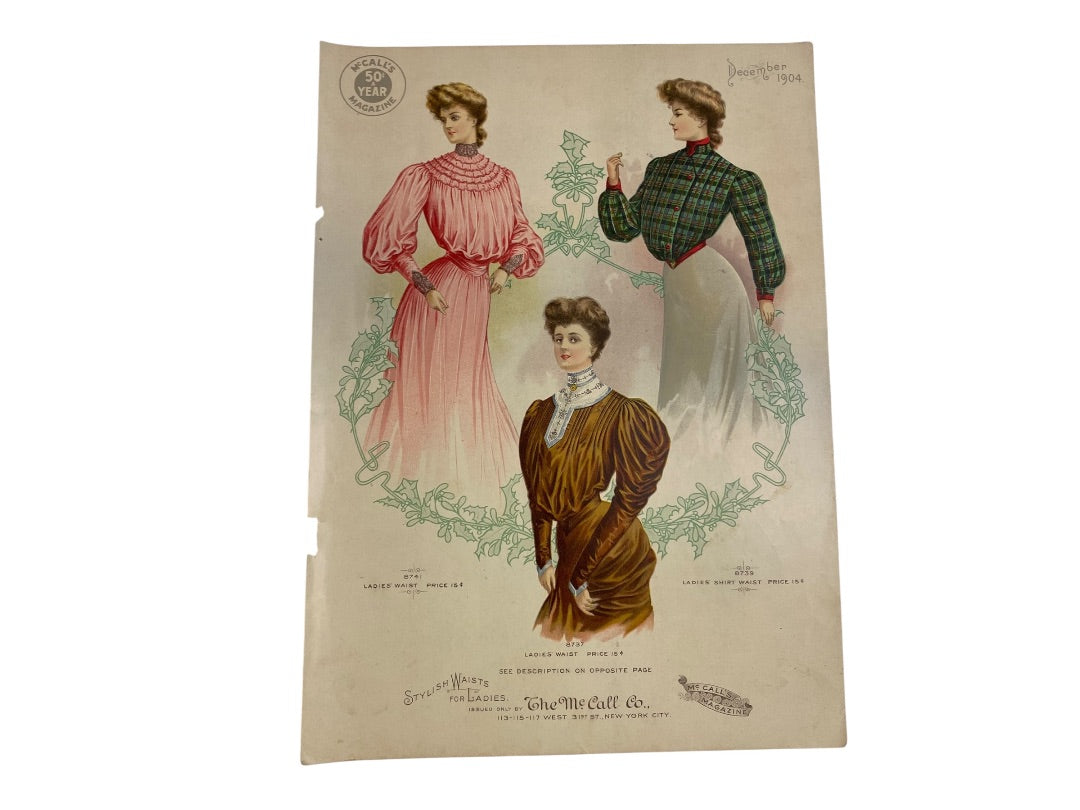The Standard Designer Antique Ephemera McCalls Advertisements Junk Journal