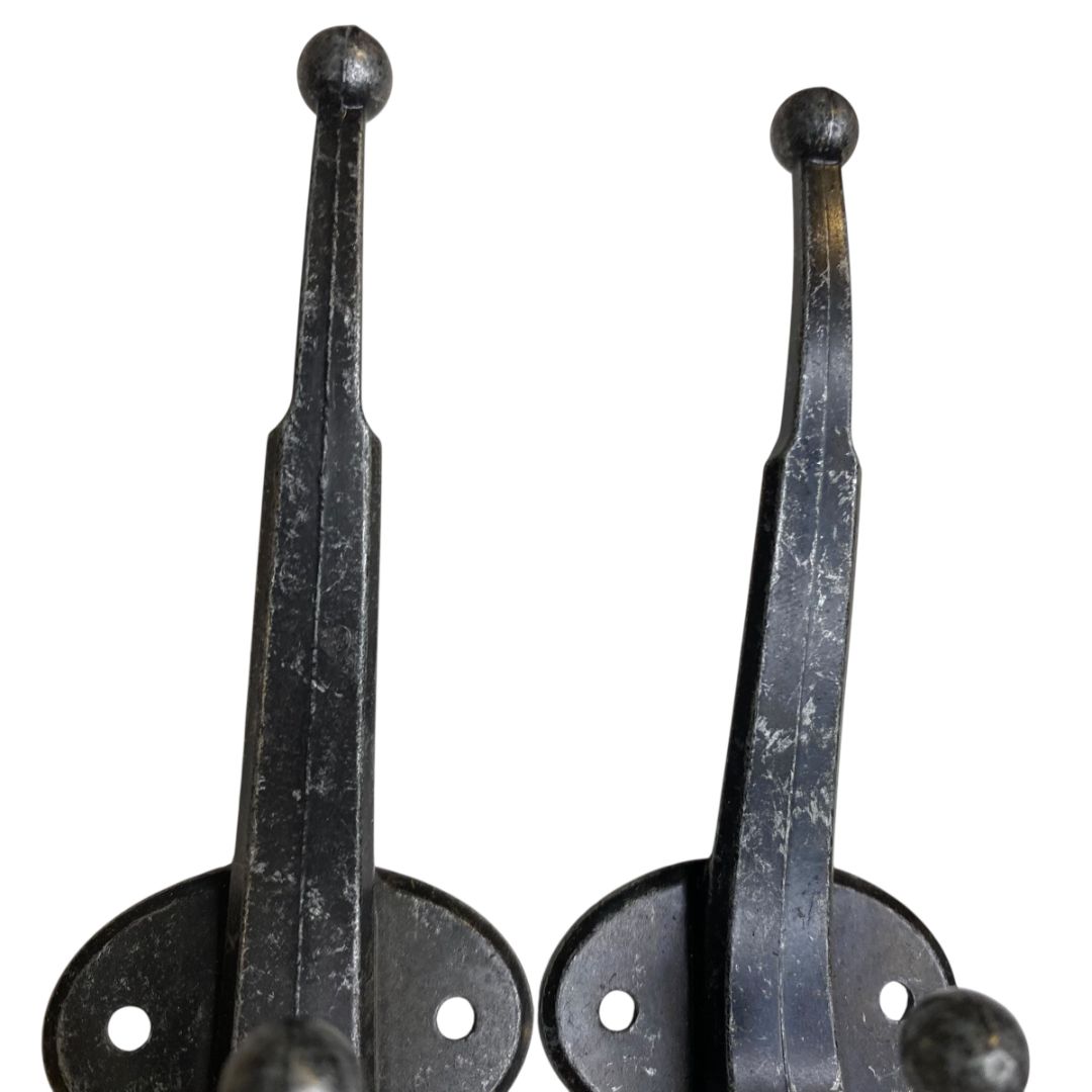 Coat Hat Hook Metal Distressed Finish Wall Hanging 5"h x 2"d