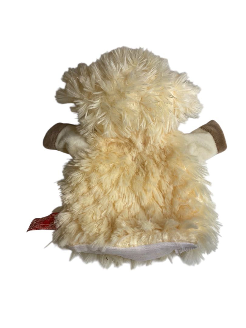 Embrace Plush Hand Puppet Sheep Ivory Stuffed Animal