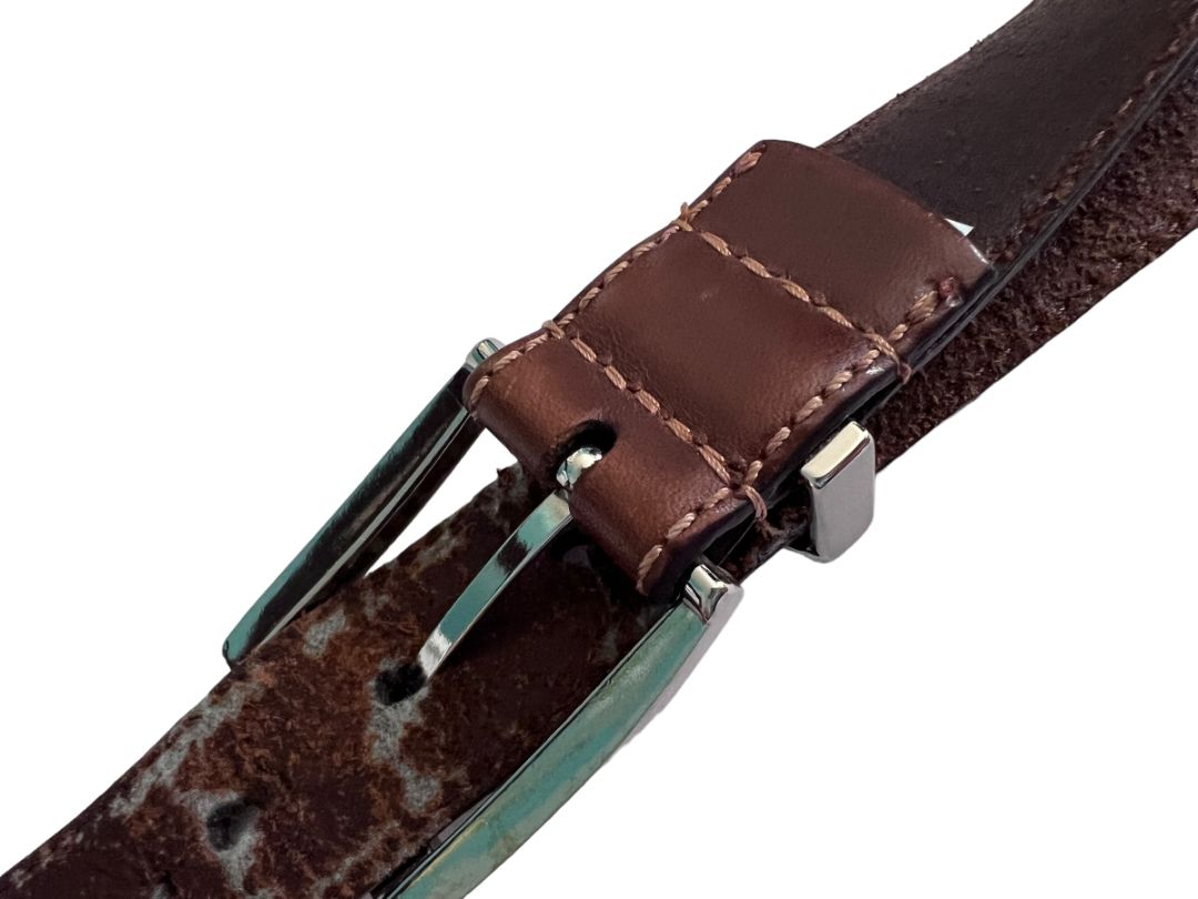 40 PGA Tour Brown Men's Medalion Golf Belt Leather