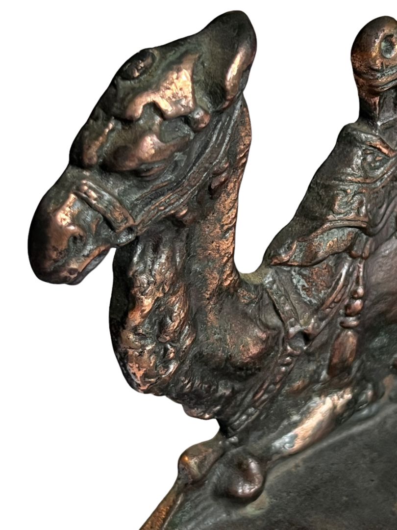 Egyptain Camels Copper Color Iron Camel Bookend The Conn Foundry