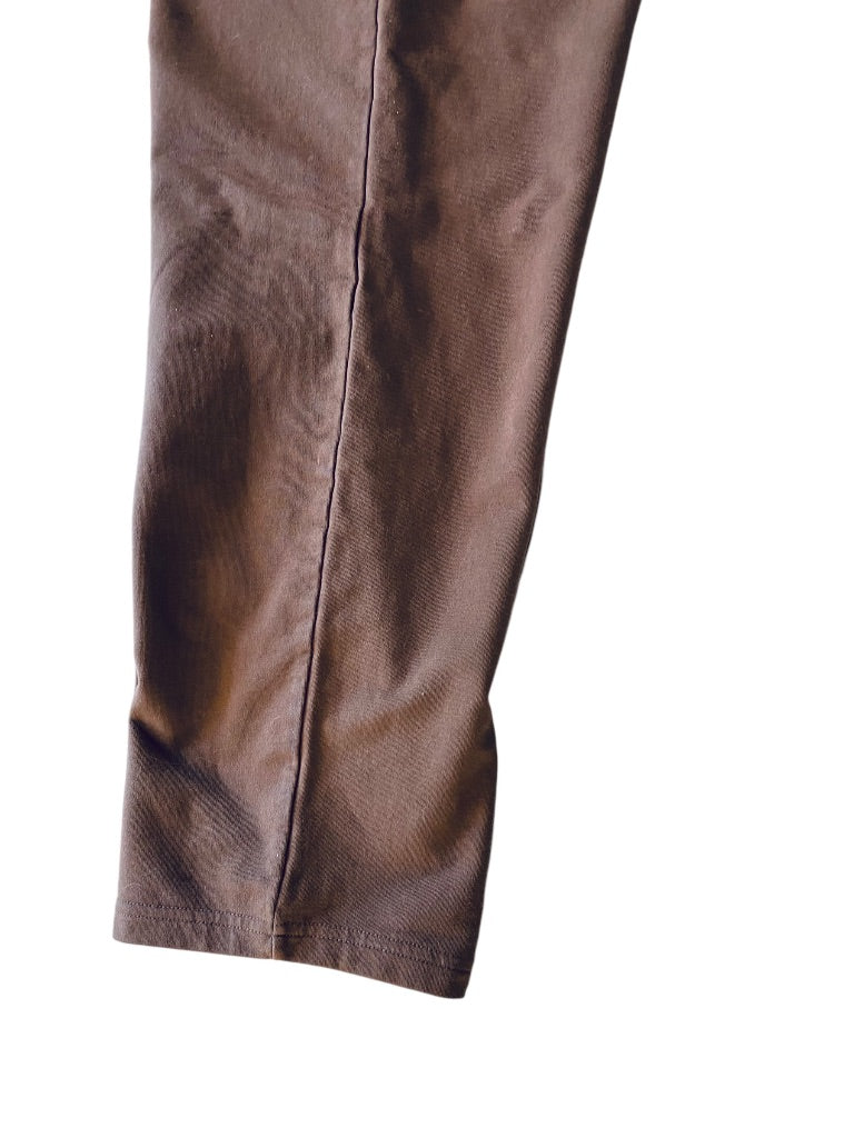 2XT Tall D&Co. Womens Brown Pull On Knit Pants Elastic Waist Pockets