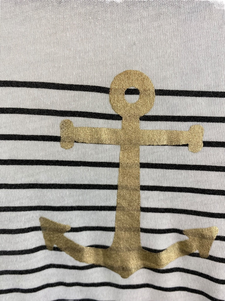 XS J.Crew Collectors Tee Women's Nautical Theme Short Sleeve Tshirt E6599