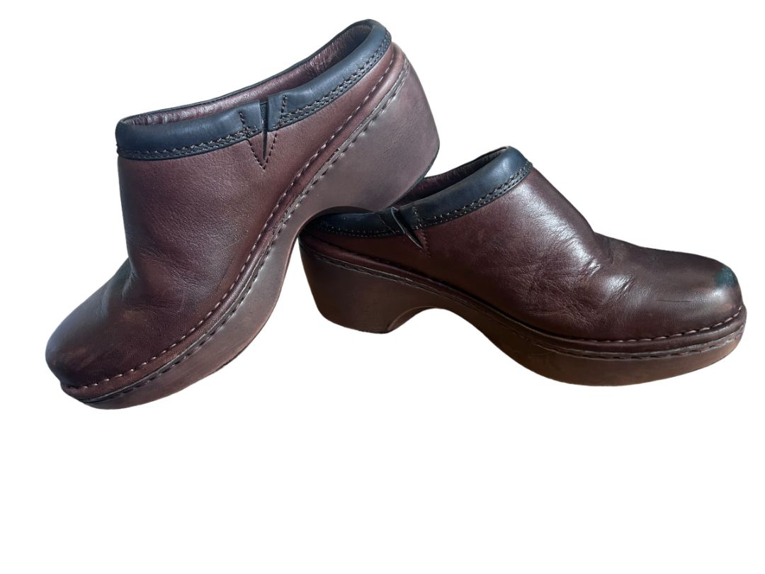 6.5 Ariat Sport Mule 20862 Brown Leather Clogs Slip On