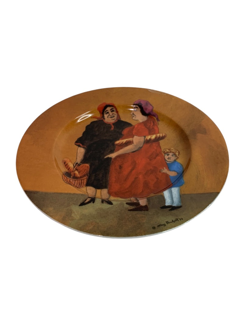 Guy Buffet Tuscan Storefronts Salad Plate Panetteria Gossip 8 Inch