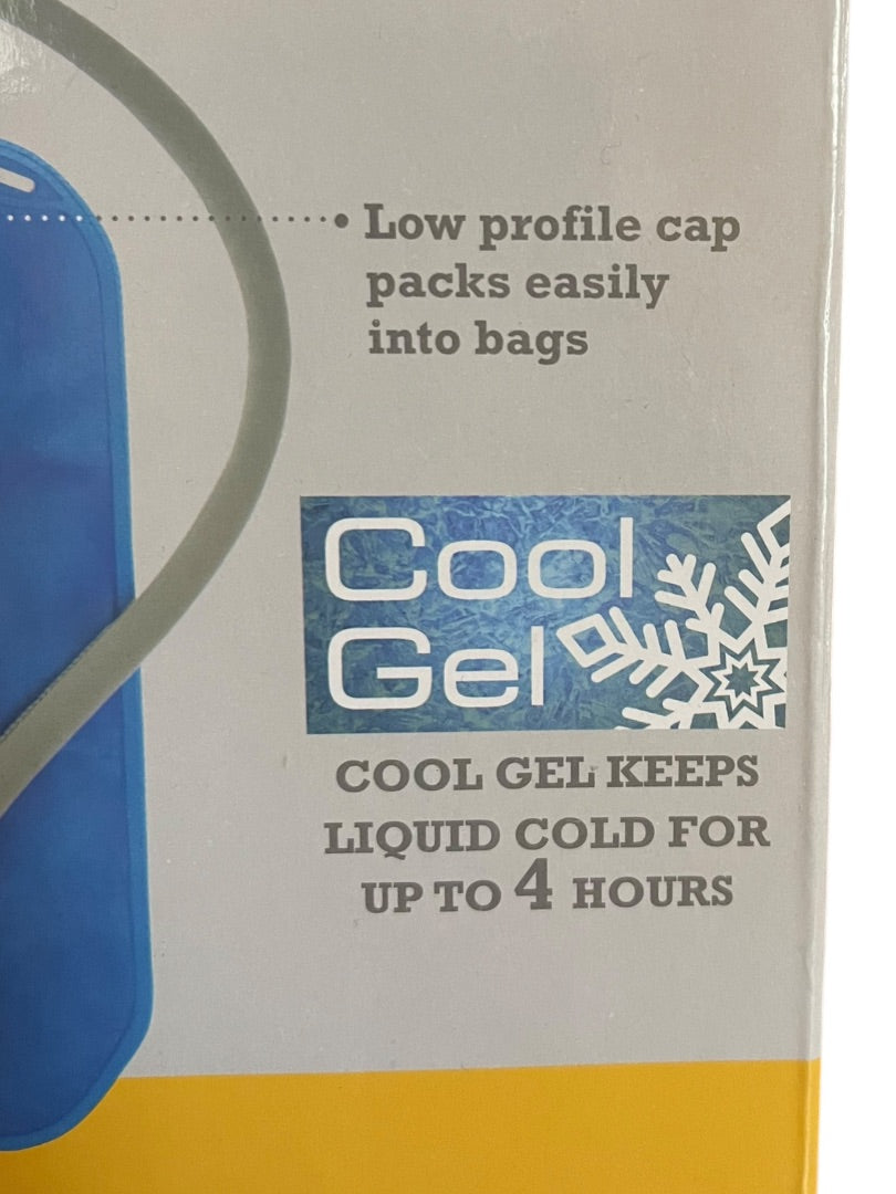 Outdoor Products Blue 2L Cool Gel Reservoir Bottle Quick Release Hose NEW