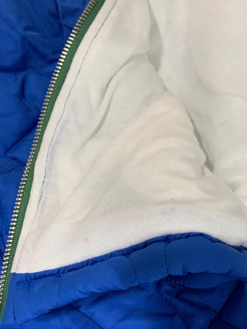 Small Thread & Supply Womens Blue Fleece Full Zip Jacket