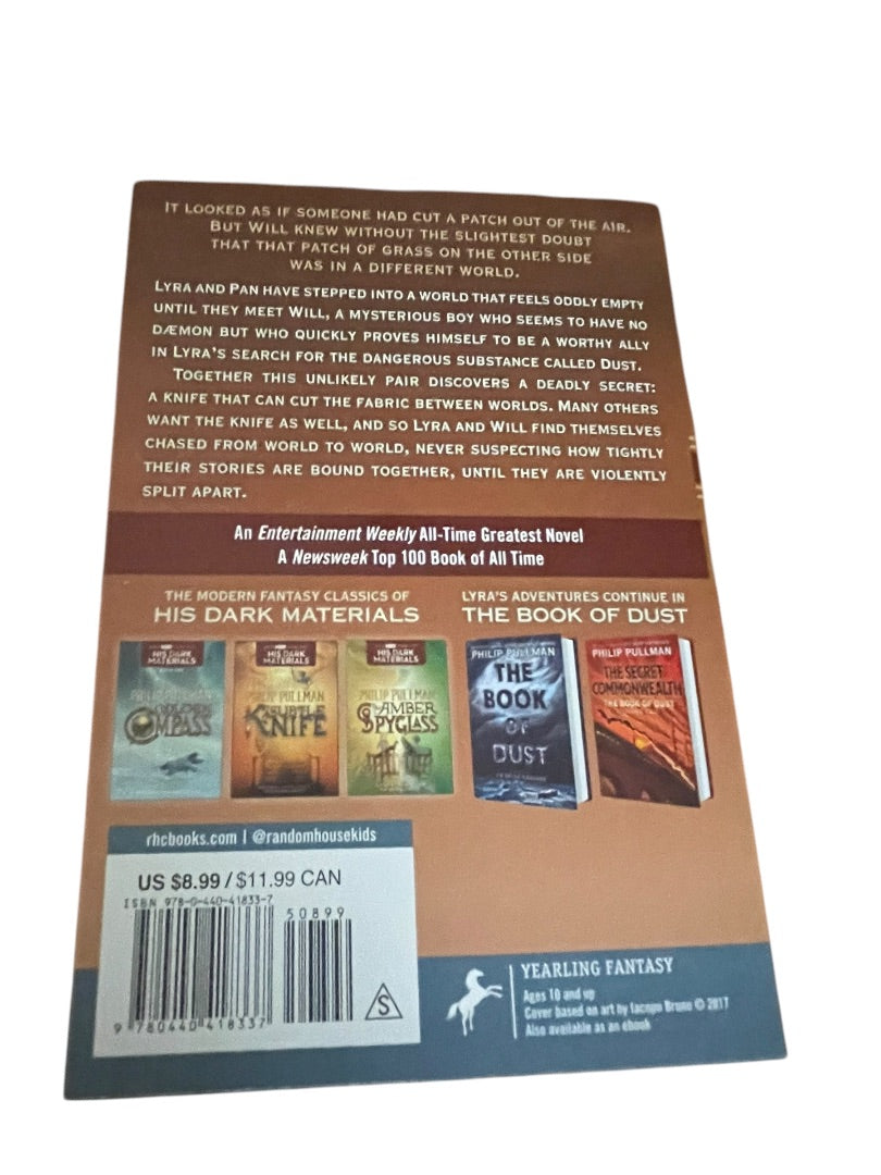 Set of 3 Philip Pullman His Dark Materials Paperback Books 1-3