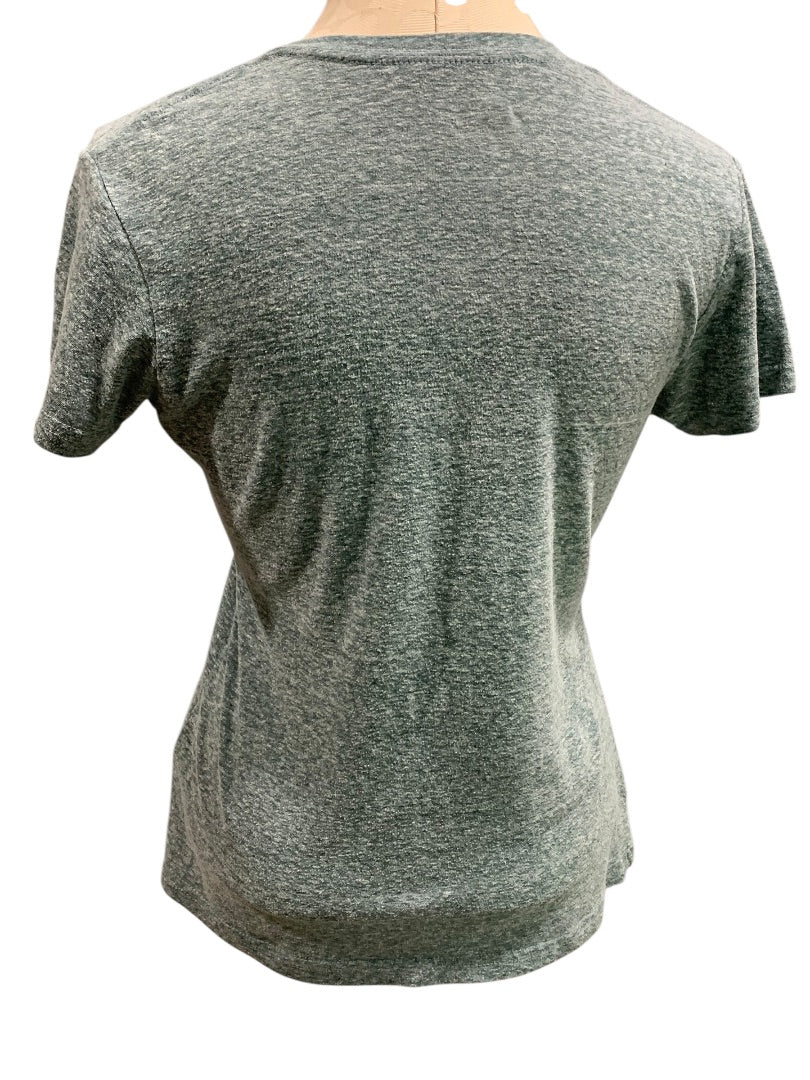 Small Majestic Fan Fashion Womens Philadelphia Eagles Tshirt V-Neck Green