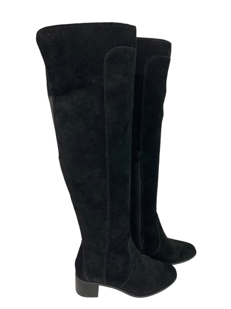 Size 6 Corso Como Womens Black Suede Over Knee Boots Loval