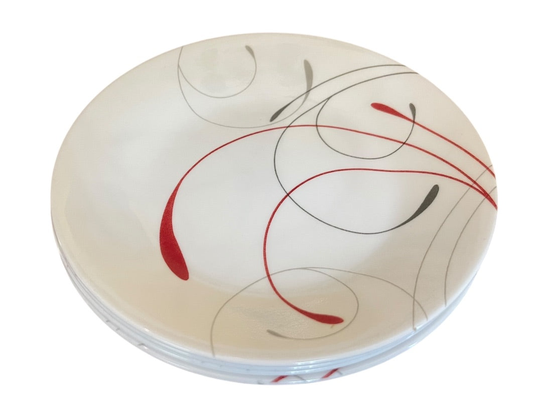 Corelle Splendor Set of 4 Dessert Plates Made in USA 6.75 Inch