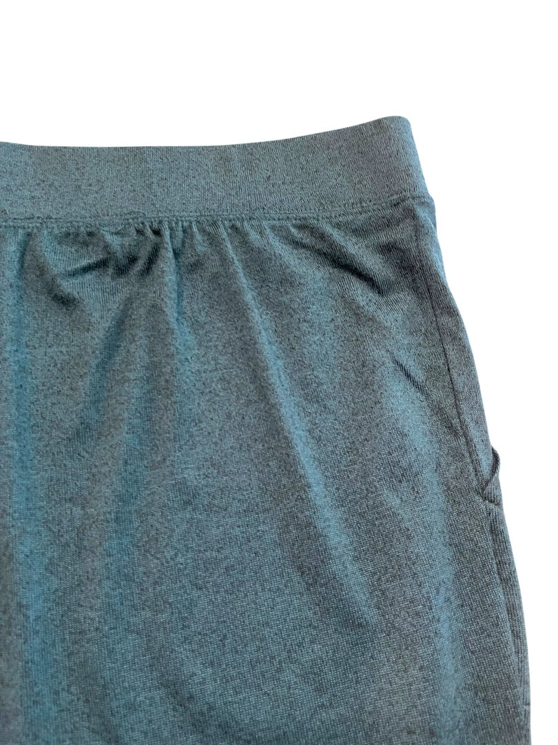 5X Sport Savvy Elastic Waist Loose Fit Knit Pants Pockets Teal