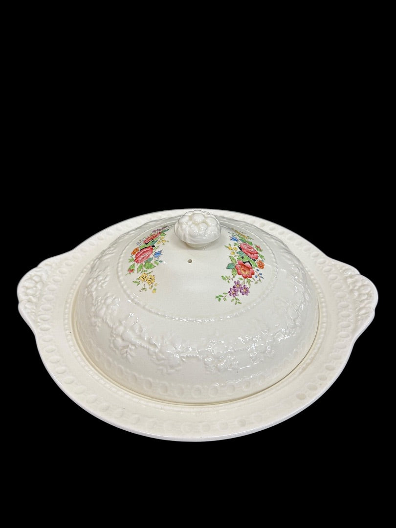 1940s Wellesley Wedgwood Ullswater China Lidded Vegetable Serving Dish