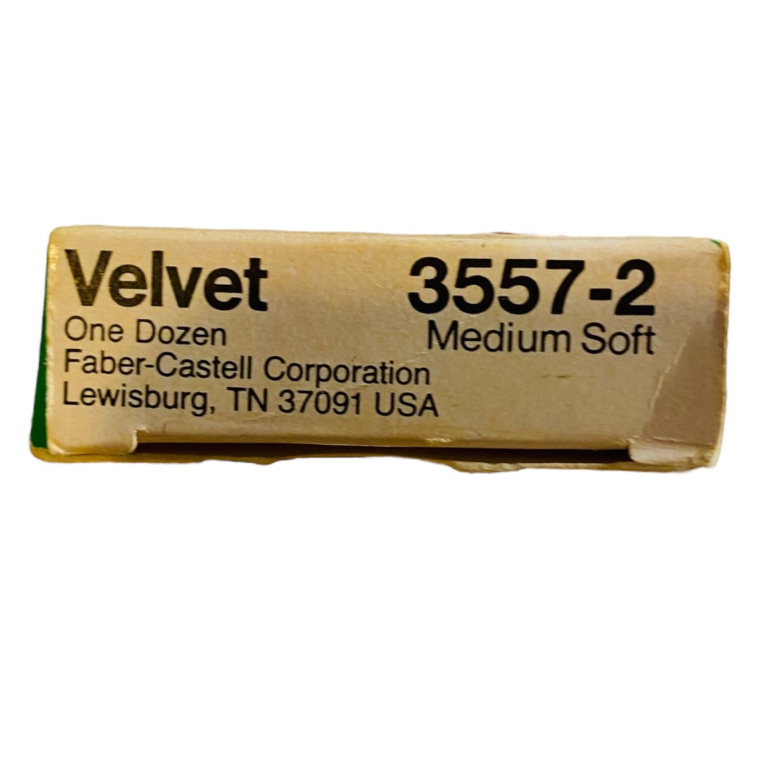 FaberCastell New Old Stock Pack of 12 Pencils 3557-2 Velvet V-5