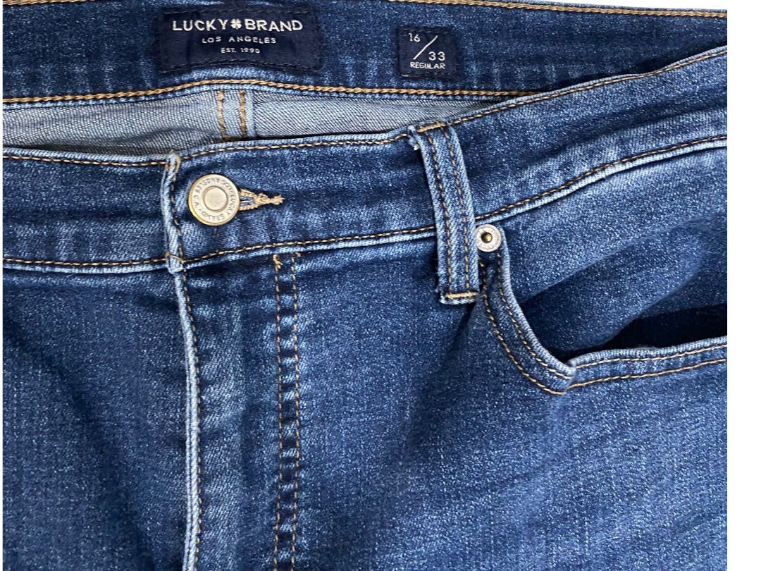Size 16 (33) Lucky Brand Womens Jeans Mid Rise Skinny Ava Denim