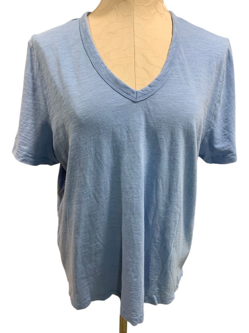 XL Universal Thread Womens Cornflower Blue V-Neck Tshirt 100% Cotton