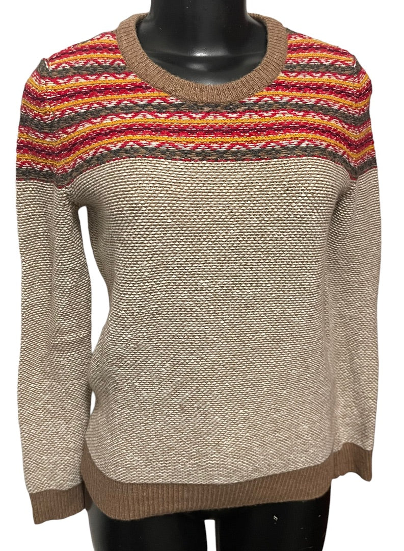 XS Madewell Women's Wallace Whistler Fair Isle Sweater Rabbit Hair Wool Blend