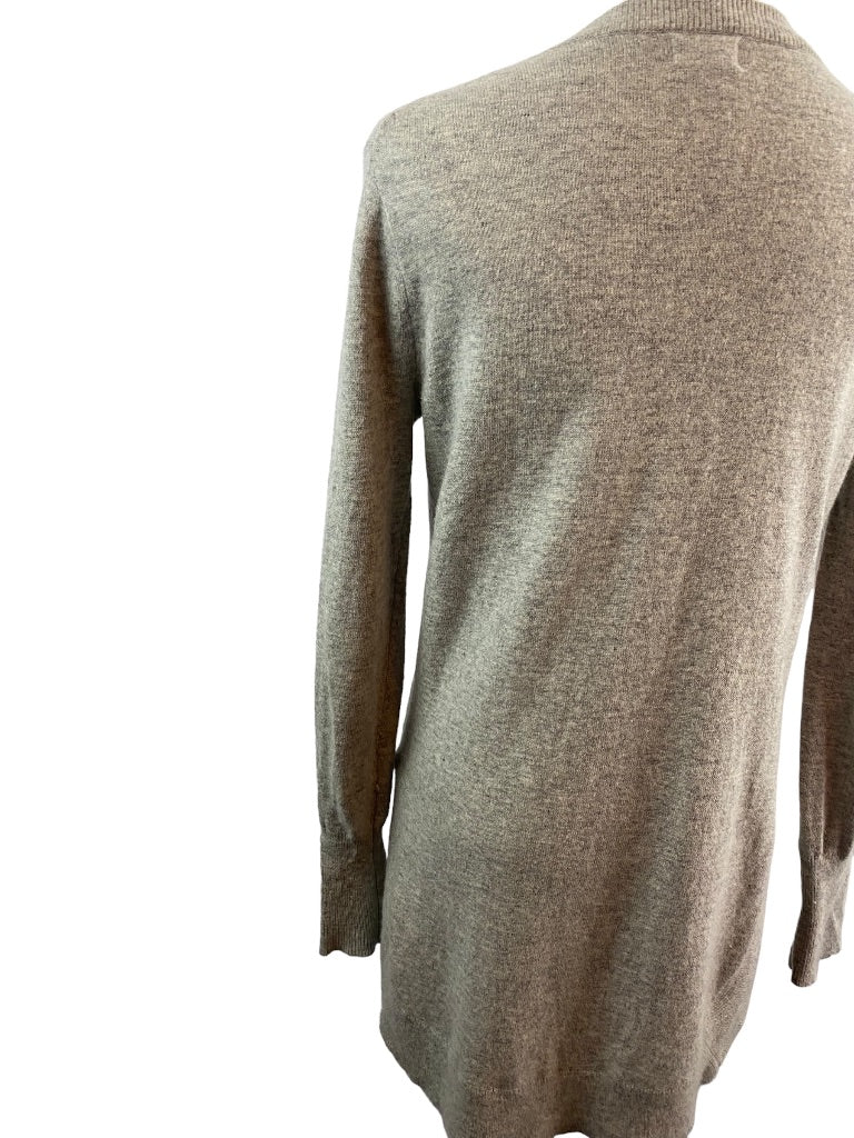 XS J.Crew Women's Wool Blend Tunic Sweater Gray Round Neck AC624